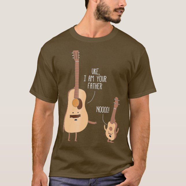 Uke Soy Tu Padre Para La Guitarra De La Camisa Uku (Anverso)