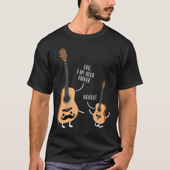 Uke Soy Tu Padre Para La Guitarra De La Camisa Uku (Anverso)