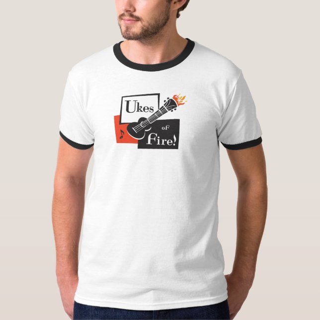 ¡Ukes del fuego! Camiseta del campanero del hombre (Anverso)