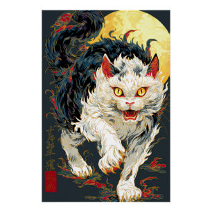 Ukiyo-e Cat   Impresión de arte japonés