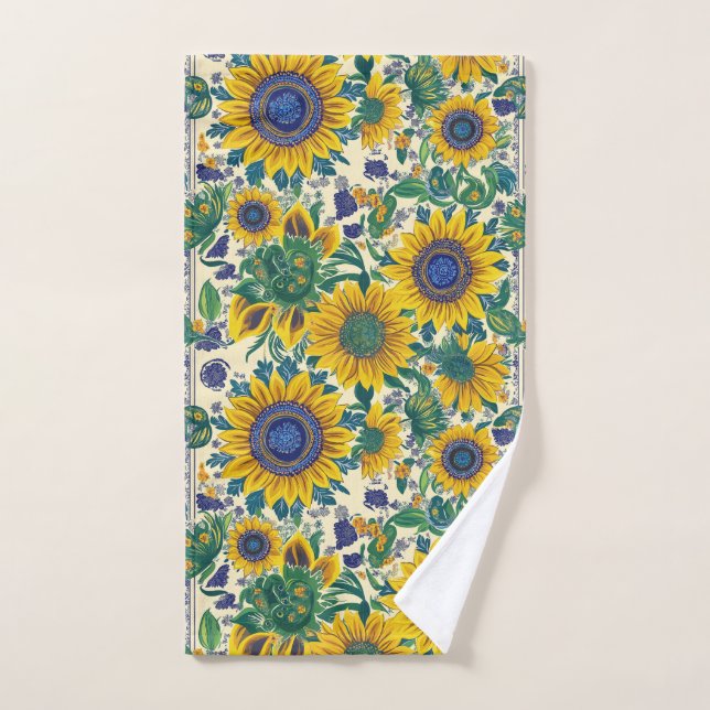 Ukrainian folk art pattern. (Toalla de mano)