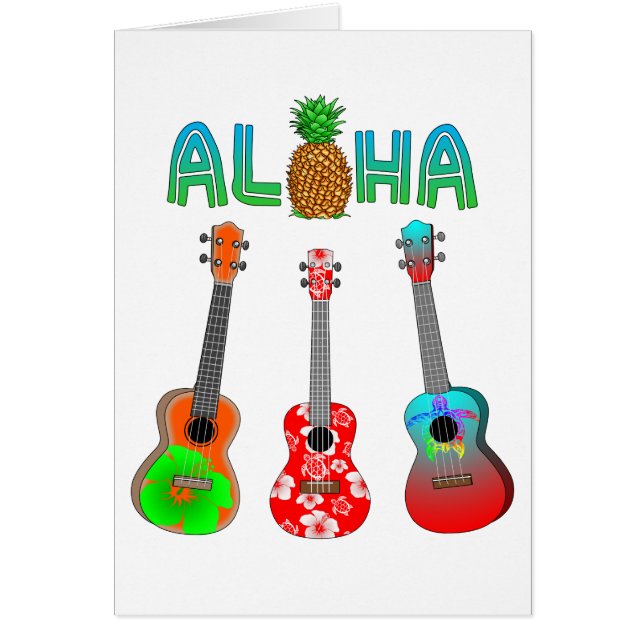 Ukulele hawaiano Aloha Hawaii (Frente)