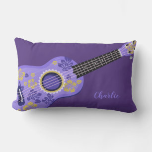 Ukulele nombre personalizado almohadas de lanzamie