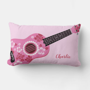 Ukulele nombre personalizado almohadas de lanzamie