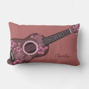Ukulele nombre personalizado almohadas de lanzamie