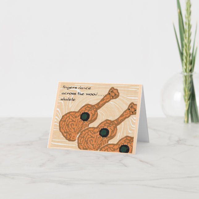 Ukulele (serie de tarjetas de notas de Hawaii) (Anverso)