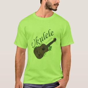 Ukulele-Su una manera de la camiseta 2 de la vida