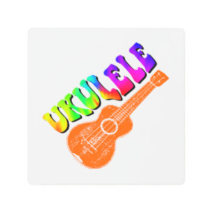 Ukulele Tie Dye Groovy Arte de texto