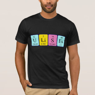 Ulises camisa de nombre de tabla periódica