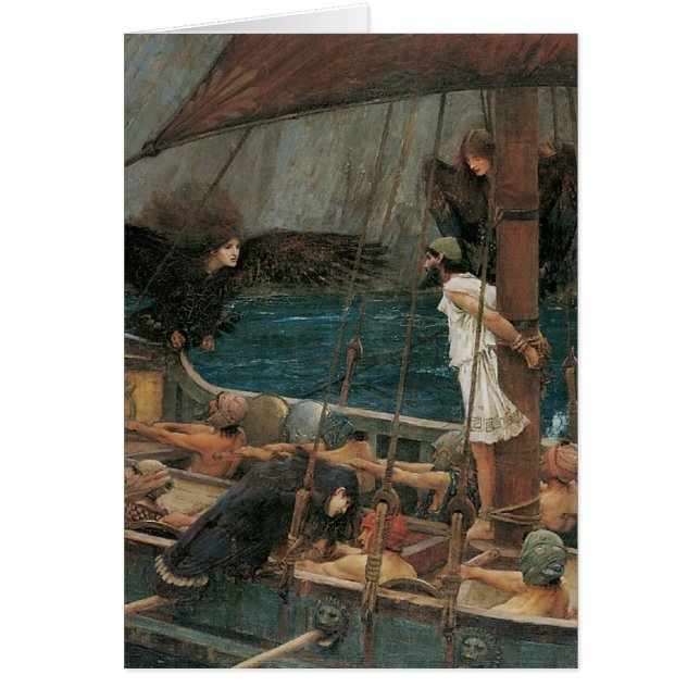 Ulises y las sirenas de John William Waterhouse (Frente)