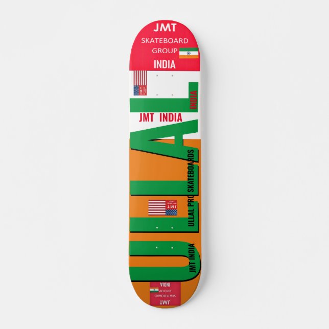 ULLAL JMT INDIA 7 3/4" cubierta para skateboard (Anverso )