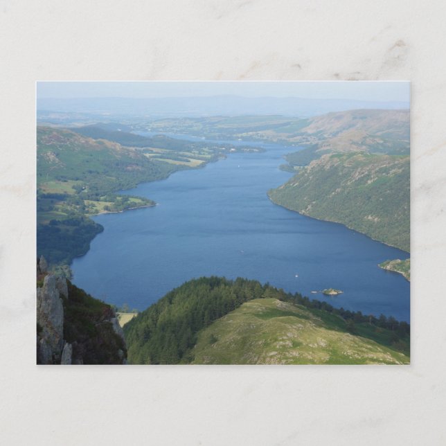 Ullswater de la postal Heron Pike (Anverso)