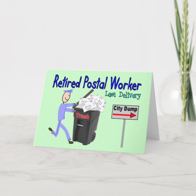 Última entrega de trabajador postal retirado (Anverso)