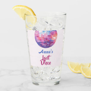 Última Fiesta de Soltera de Disco Taza de Vidrio
