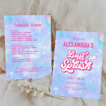 Última invitación a la fiesta de soltera de Splash