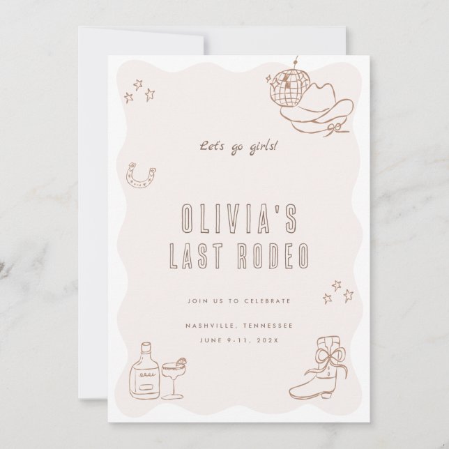 Última invitación de fin de semana de semana de ro (Anverso)