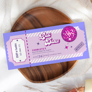 Última invitación para fiesta de Bachelorette Disc