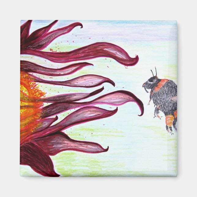 Última miel de abeja, imán (Frente)