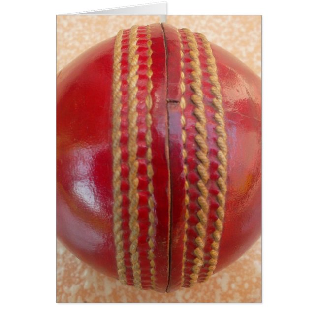 Última pelota internacional de cricket de cuero ro (Frente)