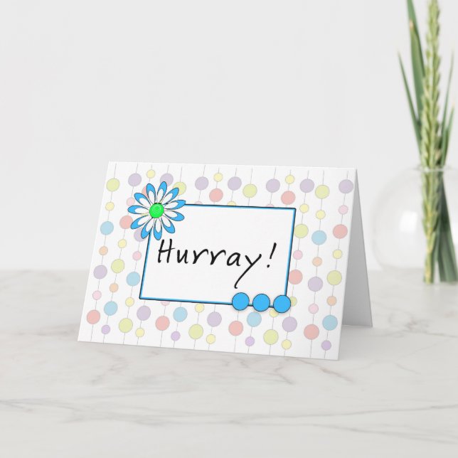 Última ronda de tarjeta de saludo de quimioterapia (Anverso)