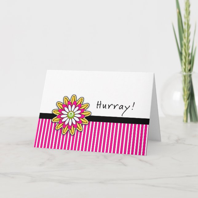 Última ronda de tarjeta de saludo de quimioterapia (Anverso)