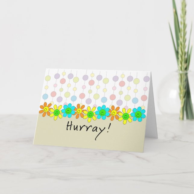 Última ronda de tarjeta de saludo de quimioterapia (Anverso)