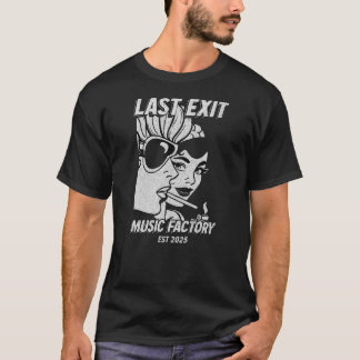Última salida Music Factory- Camiseta oscura Retro