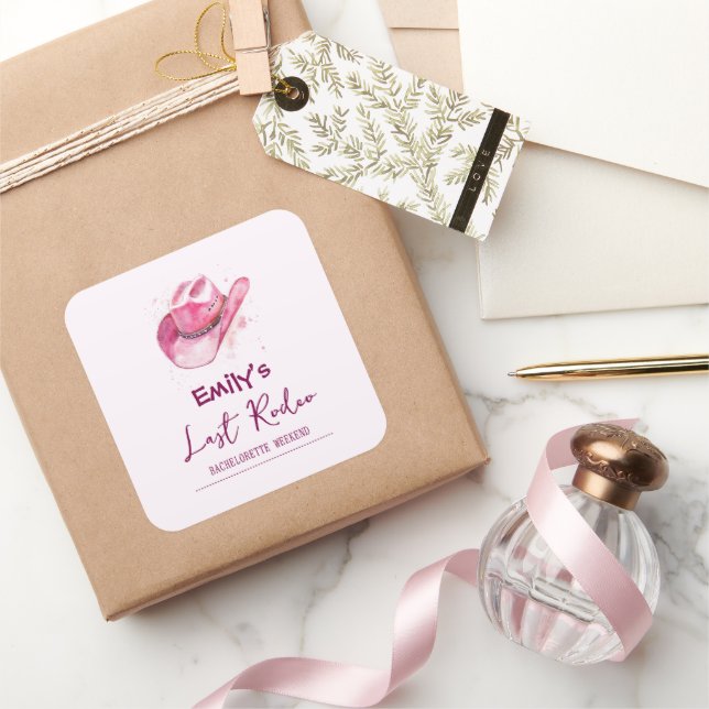 Última semana de Rodeo Bachelorette | Pegatina ros (Regalar)