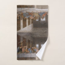 Última toalla de la mano izquierda de la cena