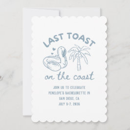 Última tostada en la invitación a la fiesta de la