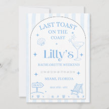 Última tostada en la invitación de despedida de so