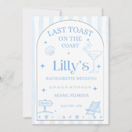 Última tostada en la invitación de despedida de so