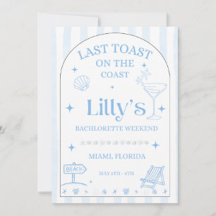 Última tostada en la invitación de despedida de so