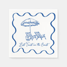 Última tostada en la servilleta de cócteles de la 