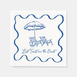 Última tostada en la servilleta de cócteles de la 