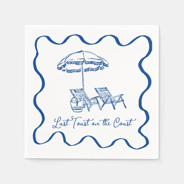 Última tostada en la servilleta de cócteles de la  (Anverso)