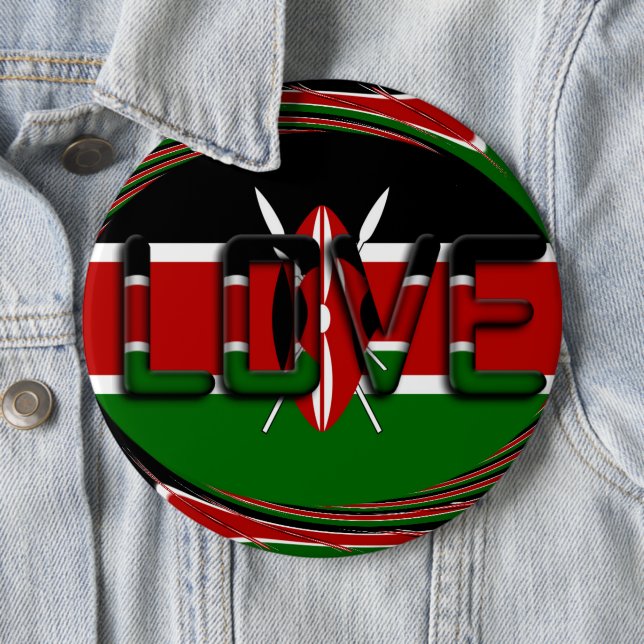 Último botón de pinback de Kenia (In situ)