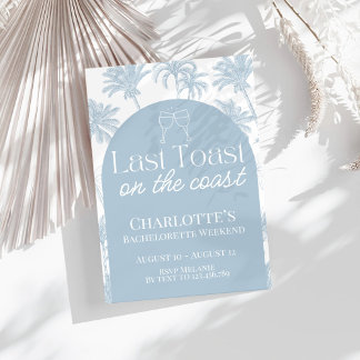 Último brindis en la costa invitación a despedida 