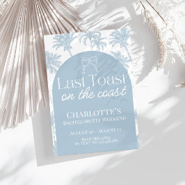 Último brindis en la costa invitación de despedida