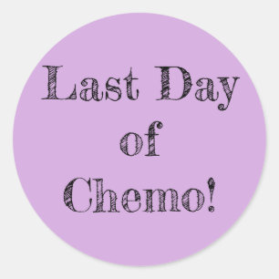 "¡Último día de Chemo!" Pegatinas