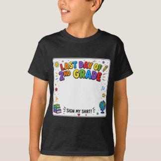 Último día de segundo grado Firma mi camiseta