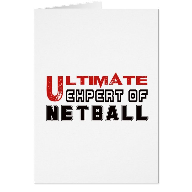 Último experto del Netball. (Frente)