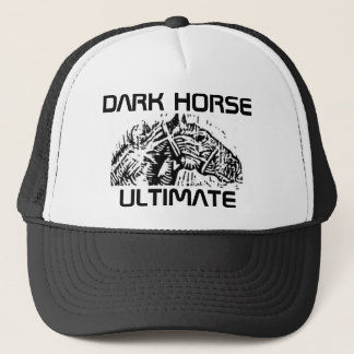 Último gorra del camionero del caballo oscuro