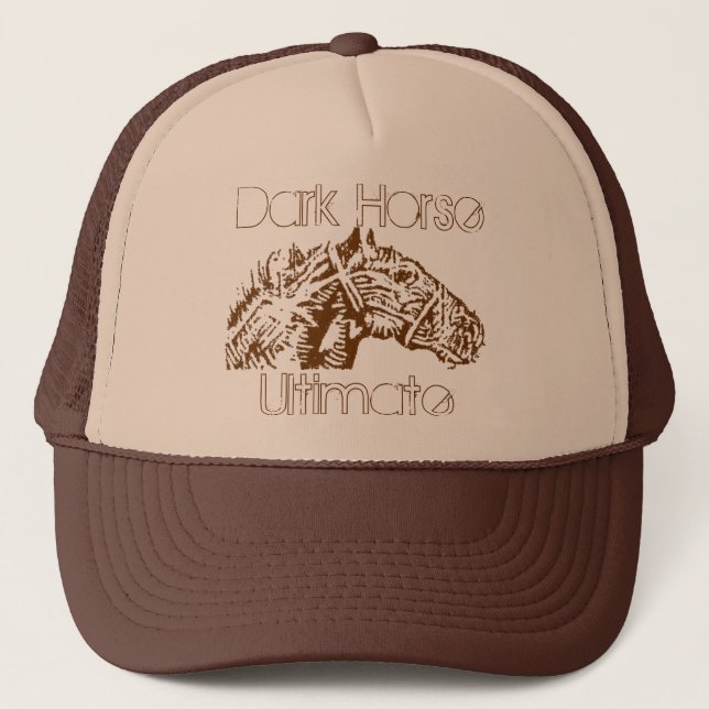 Último gorra del camionero del caballo oscuro, (Anverso)