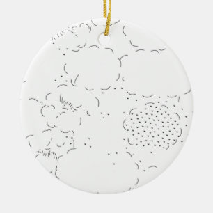 Último Personalizado TextLogo Ornamento cerámico