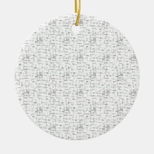 Último Personalizado TextLogo Ornamento cerámico (Frente)