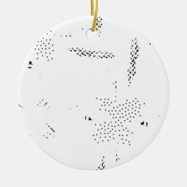 Último Personalizado TextLogo Ornamento cerámico (Frente)