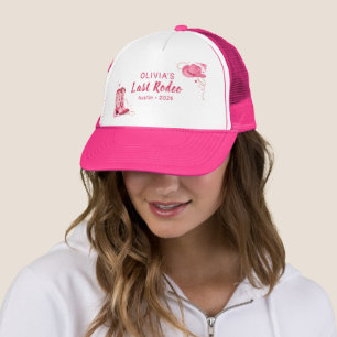 Último Rodeo Rosa Sombrero Vaquero Occidental Desp