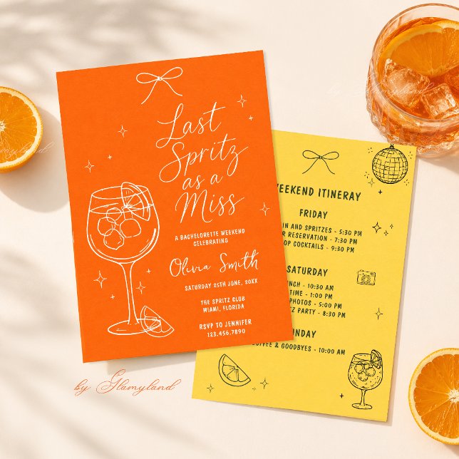 Último Spritz Como Invitación de Señorita Soltera (Subido por el creador)