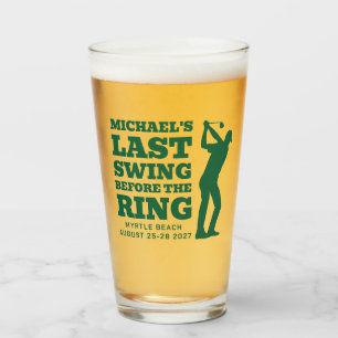 Último swing antes del vaso de disparo de soltero 